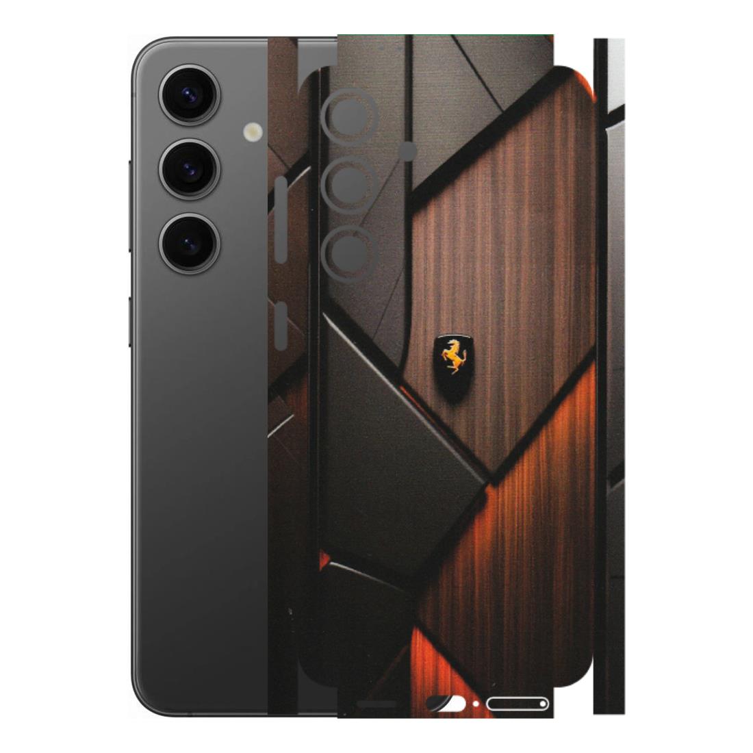 Samsung A/S Series Phone Skins (All Models) - Lambo Beauty Wood Pattern Sober - Matte Finish (M-51) Samsung Galaxy S24 (5G)