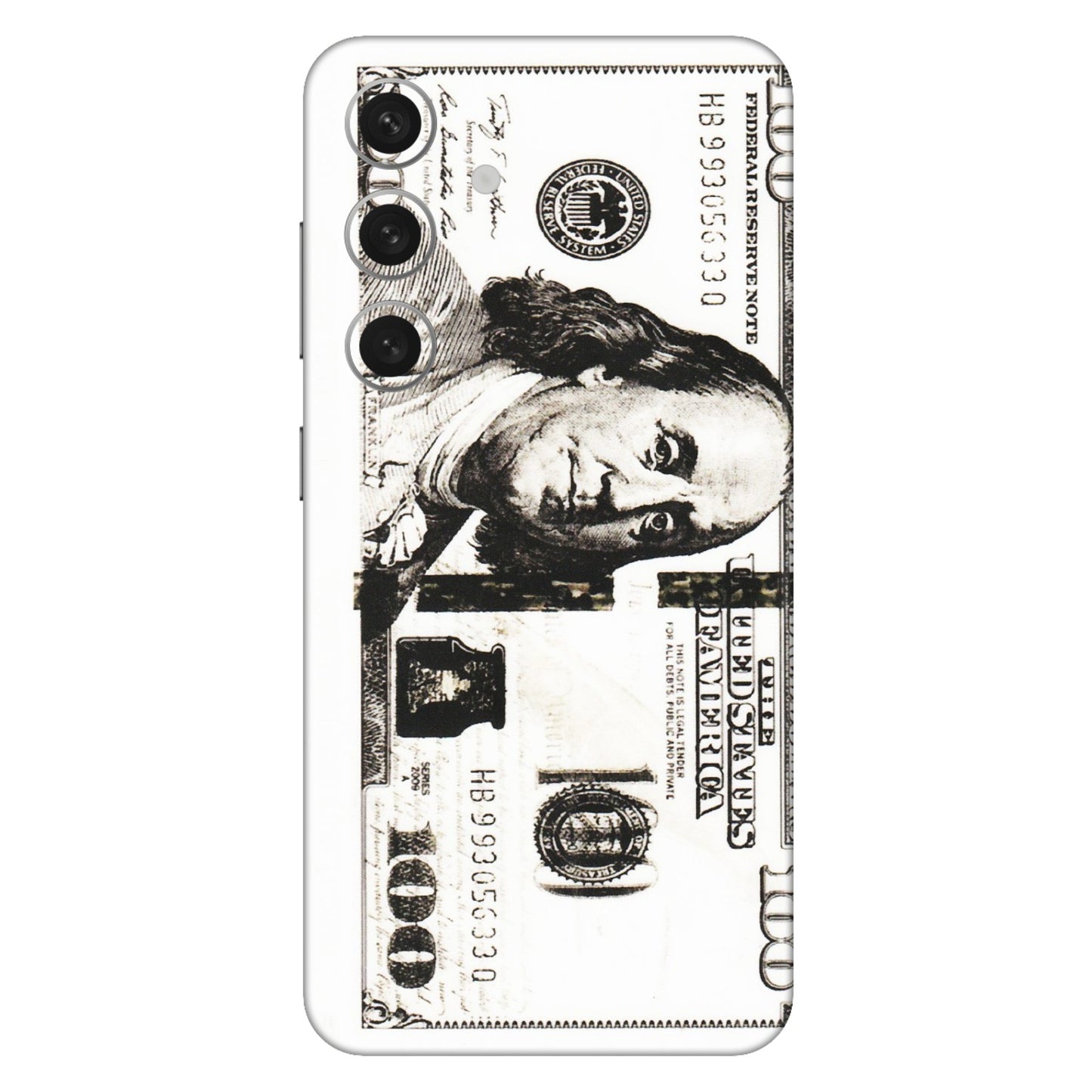 Samsung A/S Series Phone Skins (All Models) - 100 Dollar Currency - Transparent Finish (T-01) Samsung Galaxy S24 (5G)