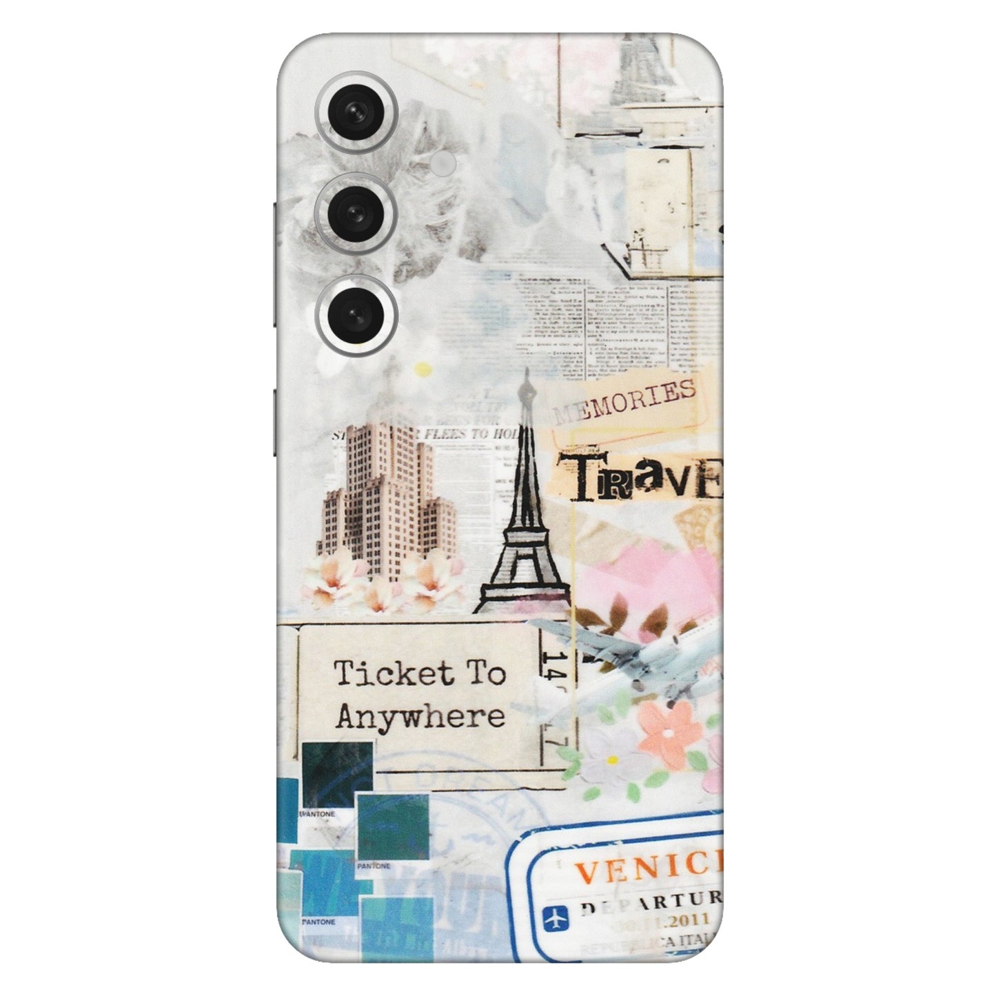 Samsung A/S Series Phone Skins (All Models) - Travel Memories - Transparent Finish (T-09) Samsung Galaxy S24 (5G)