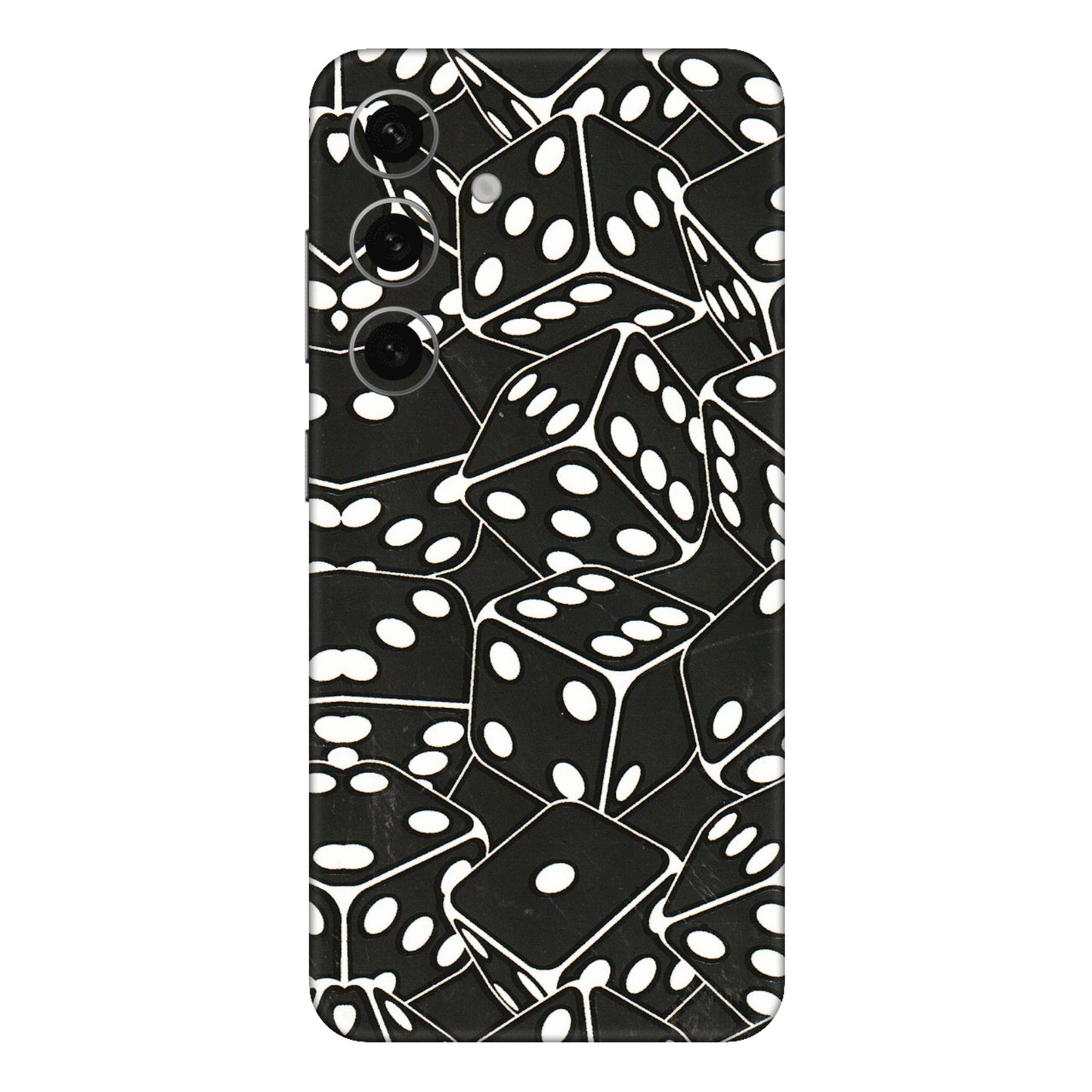 Samsung A/S Series Phone Skins (All Models) - Big Black Dices - 3D Embossed Finish (L-106) Samsung Galaxy S24 Plus