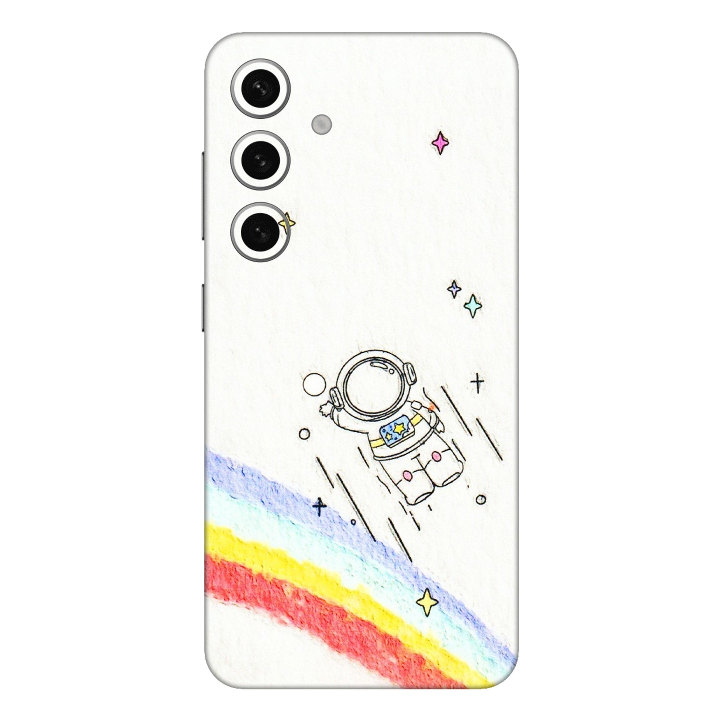 Samsung A/S Series Phone Skins (All Models) - Milkyway Astronaut - 3D Embossed Finish (L-110) Samsung Galaxy S24 Plus