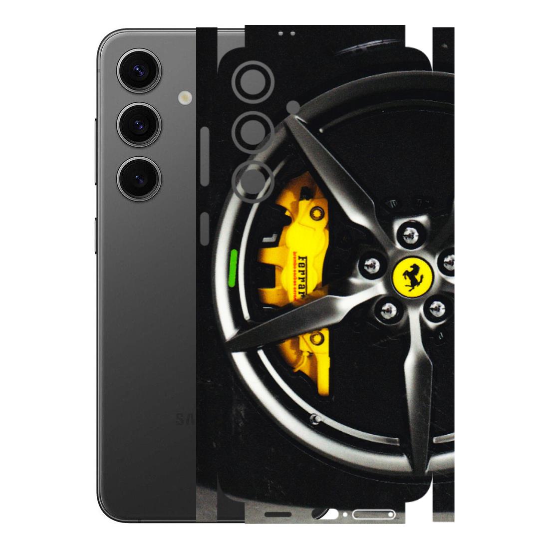 Samsung A/S Series Phone Skins (All Models) - Ferrari Wheel Alloy - 3D Embossed Finish (L-173) Samsung Galaxy S24 Plus