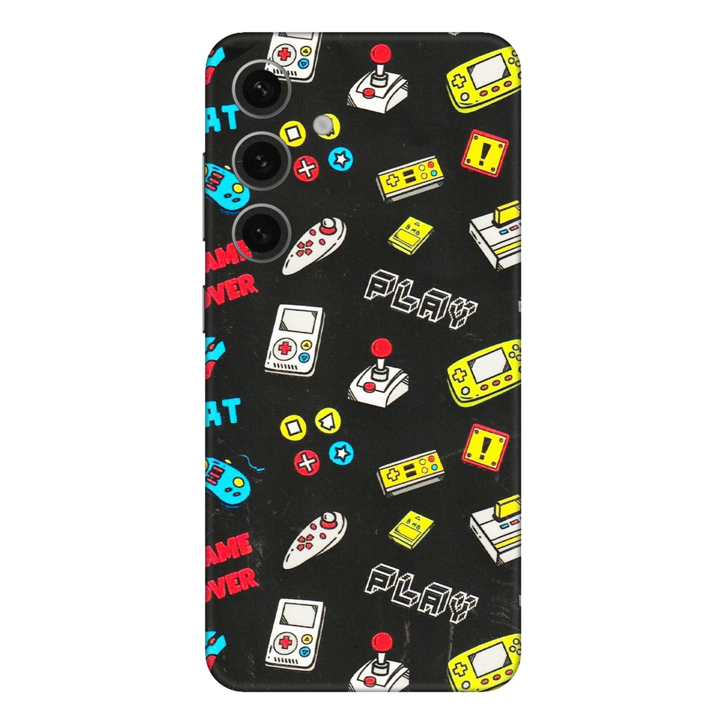 Samsung A/S Series Phone Skins (All Models) - Gaming Doodles - 3D Embossed Finish (L-224) Samsung Galaxy S24 Plus