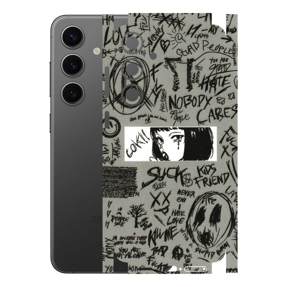 Samsung A/S Series Phone Skins (All Models) - Never Have Love Anime - 3D Embossed Finish (L-260) Samsung Galaxy S24 Plus