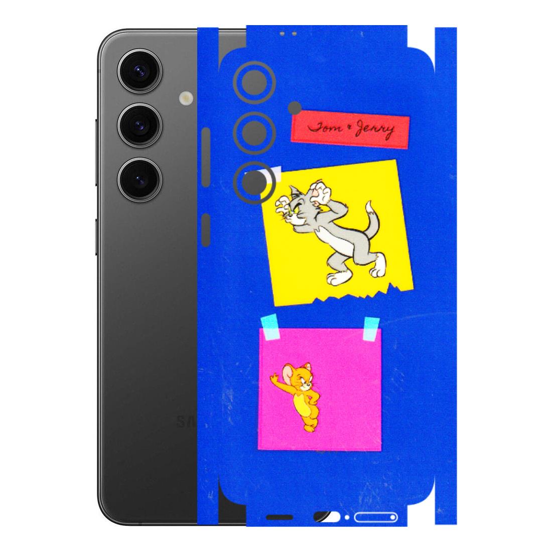Samsung A/S Series Phone Skins (All Models) - Tom N Jerry Sticky Notes - 3D Embossed Finish (L-88) Samsung Galaxy S24 Plus