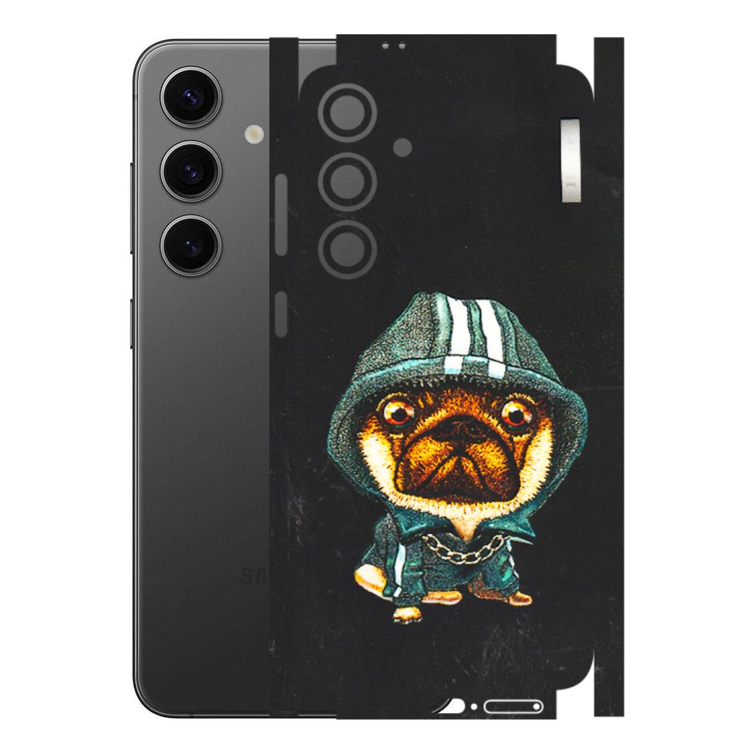 Samsung A/S Series Phone Skins (All Models) - Puppy N Hoodie - 3D Embossed Finish (L-90) Samsung Galaxy S24 Plus