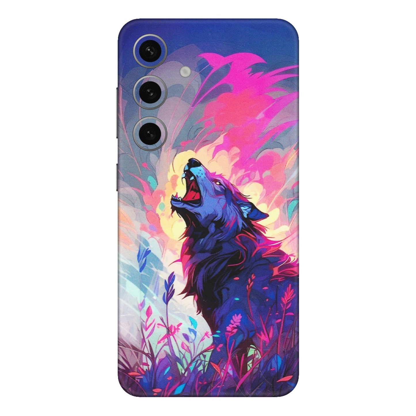 Samsung A/S Series Phone Skins (All Models) - New Wild Wolf Abstract - Matte Finish (M-125) Samsung Galaxy S24 Plus