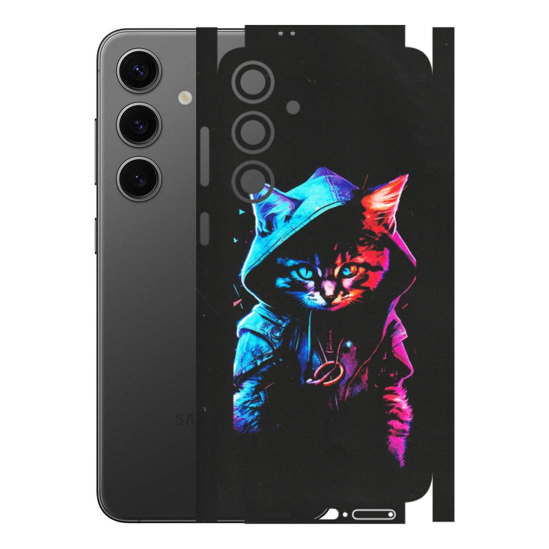 Samsung A/S Series Phone Skins (All Models) - Cyberpunk Cat - Matte Finish (M-45) Samsung Galaxy S24 Plus