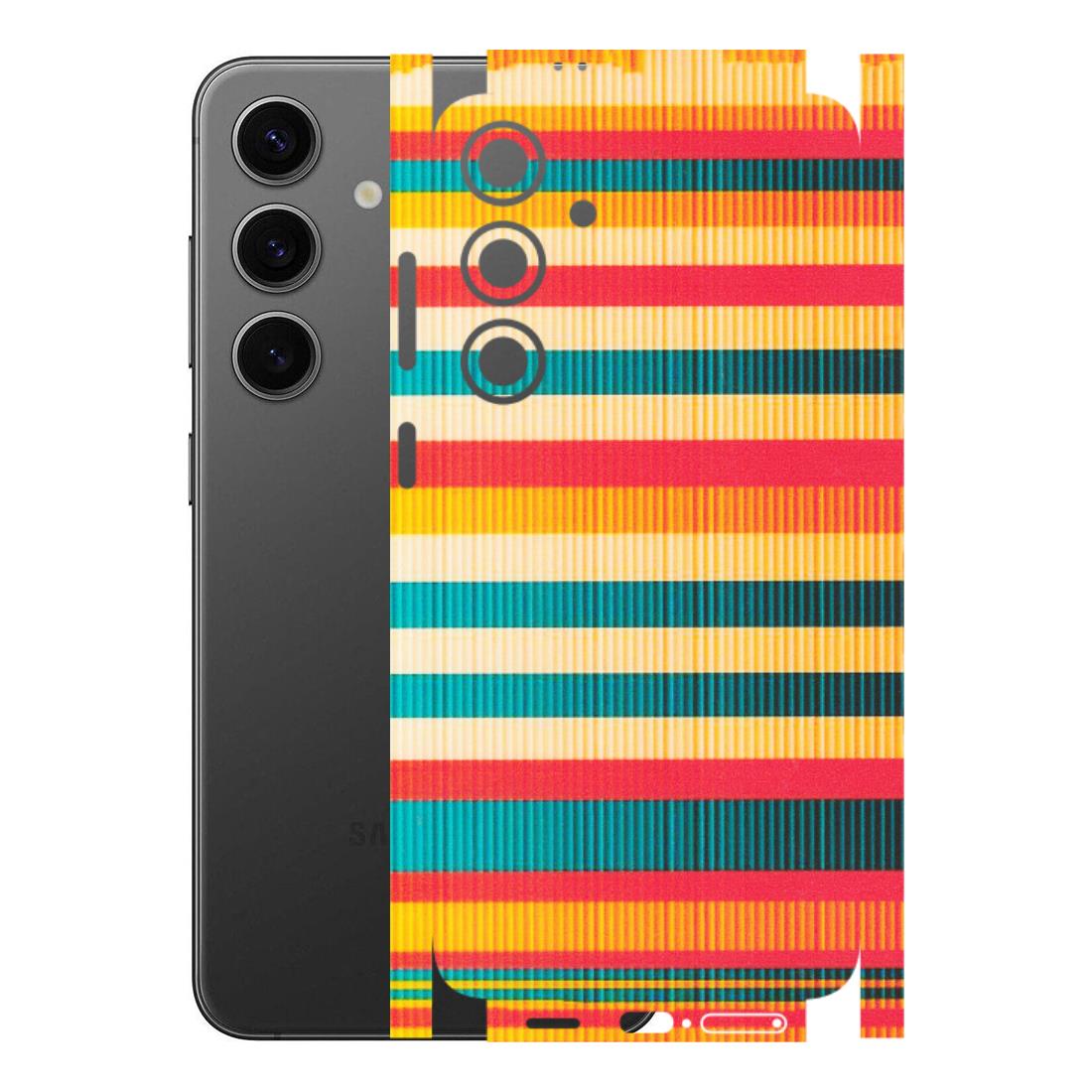 Samsung A/S Series Phone Skins (All Models) - Colourful Stripes Soothing Effect - Matte Finish (M-86) Samsung Galaxy S24 Plus