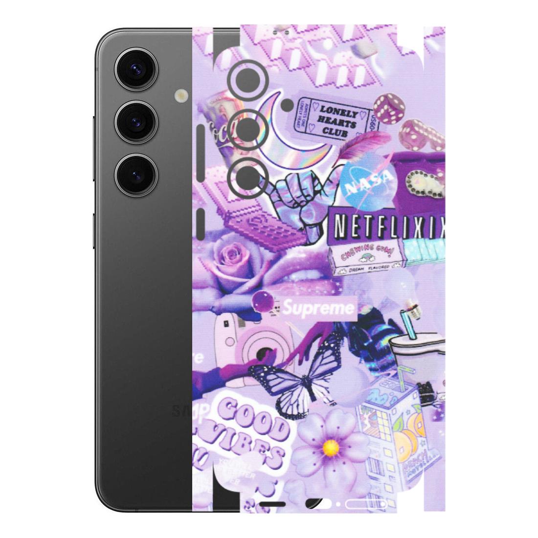 Samsung A/S Series Phone Skins (All Models) - Supreme Purple Magic - Matte Finish (M-88) Samsung Galaxy S24 Plus