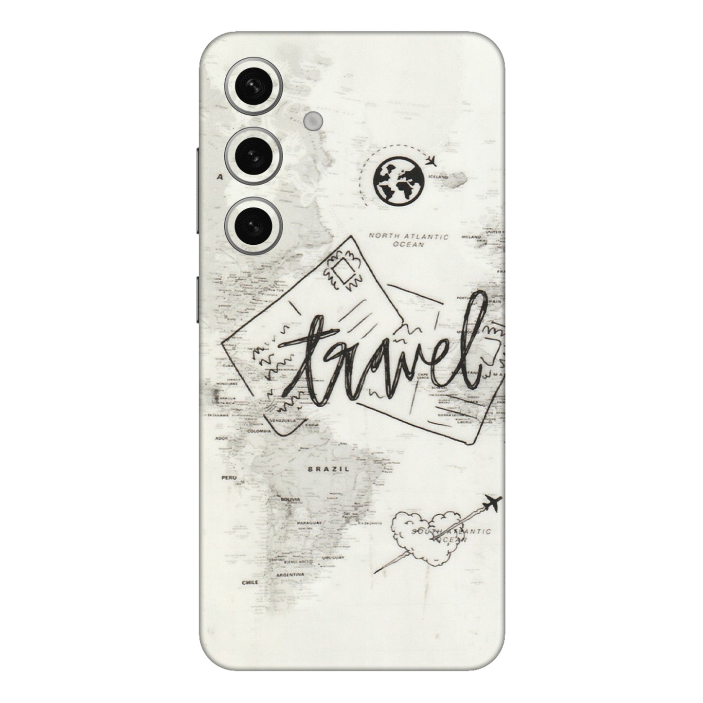 Samsung A/S Series Phone Skins (All Models) - Travel Ticket - Transparent Finish (T-06) Samsung Galaxy S24 Plus