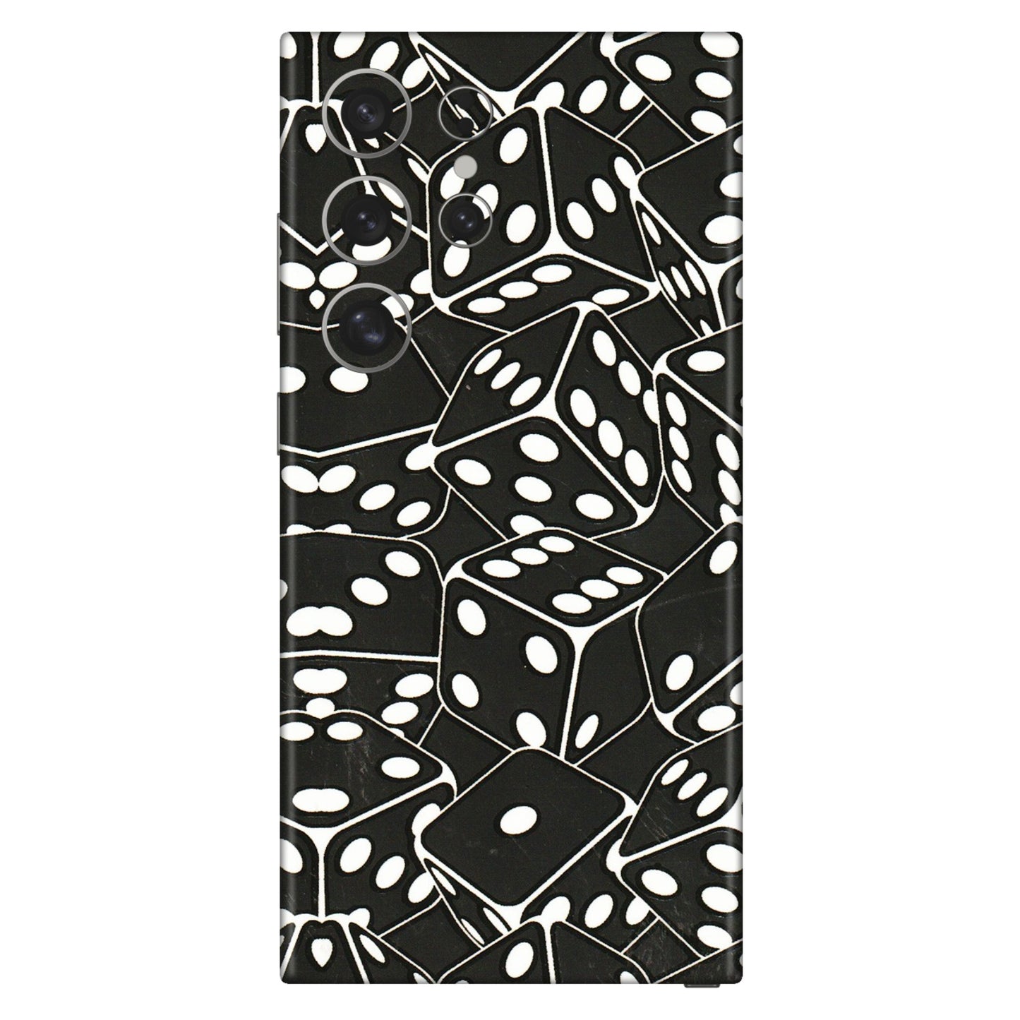 Samsung A/S Series Phone Skins (All Models) - Big Black Dices - 3D Embossed Finish (L-106) Samsung Galaxy S24 Ultra (5G)