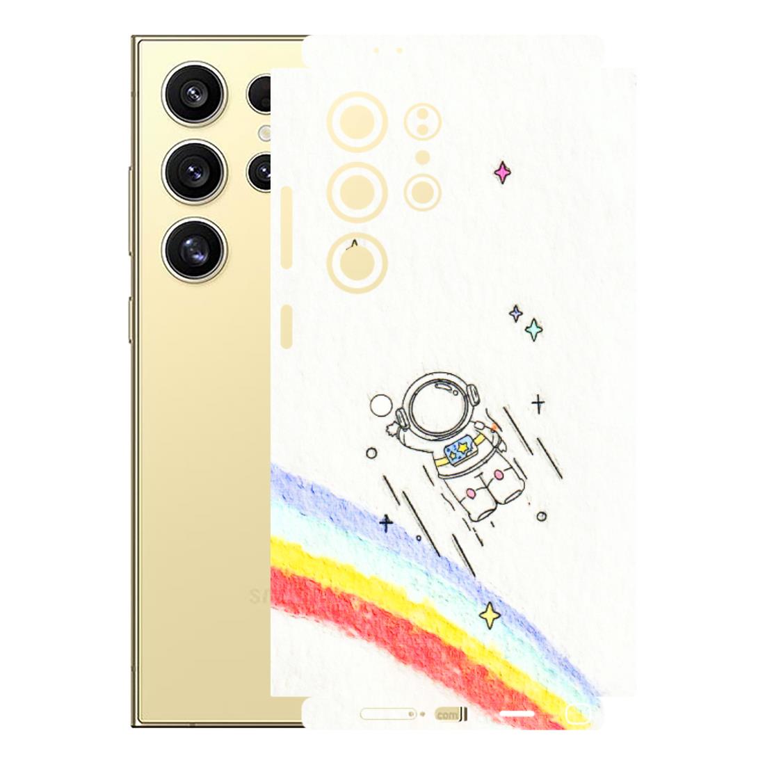 Samsung A/S Series Phone Skins (All Models) - Milkyway Astronaut - 3D Embossed Finish (L-110) Samsung Galaxy S24 Ultra (5G)