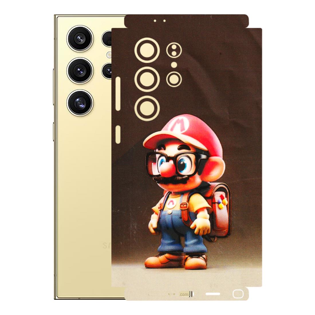 Samsung A/S Series Phone Skins (All Models) - Little Mario - 3D Embossed Finish (L-119) Samsung Galaxy S24 Ultra (5G)