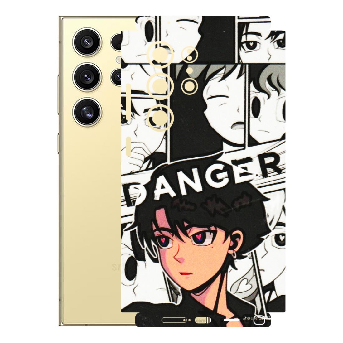 Samsung A/S Series Phone Skins (All Models) - Danger Anime - 3D Embossed Finish (L-155) Samsung Galaxy S24 Ultra (5G)