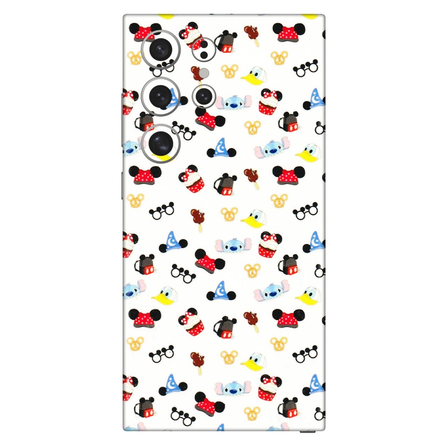 Samsung A/S Series Phone Skins (All Models) - Minnie Mouse & Donald Doodles s - 3D Embossed Finish (L-194) Samsung Galaxy S24 Ultra (5G)