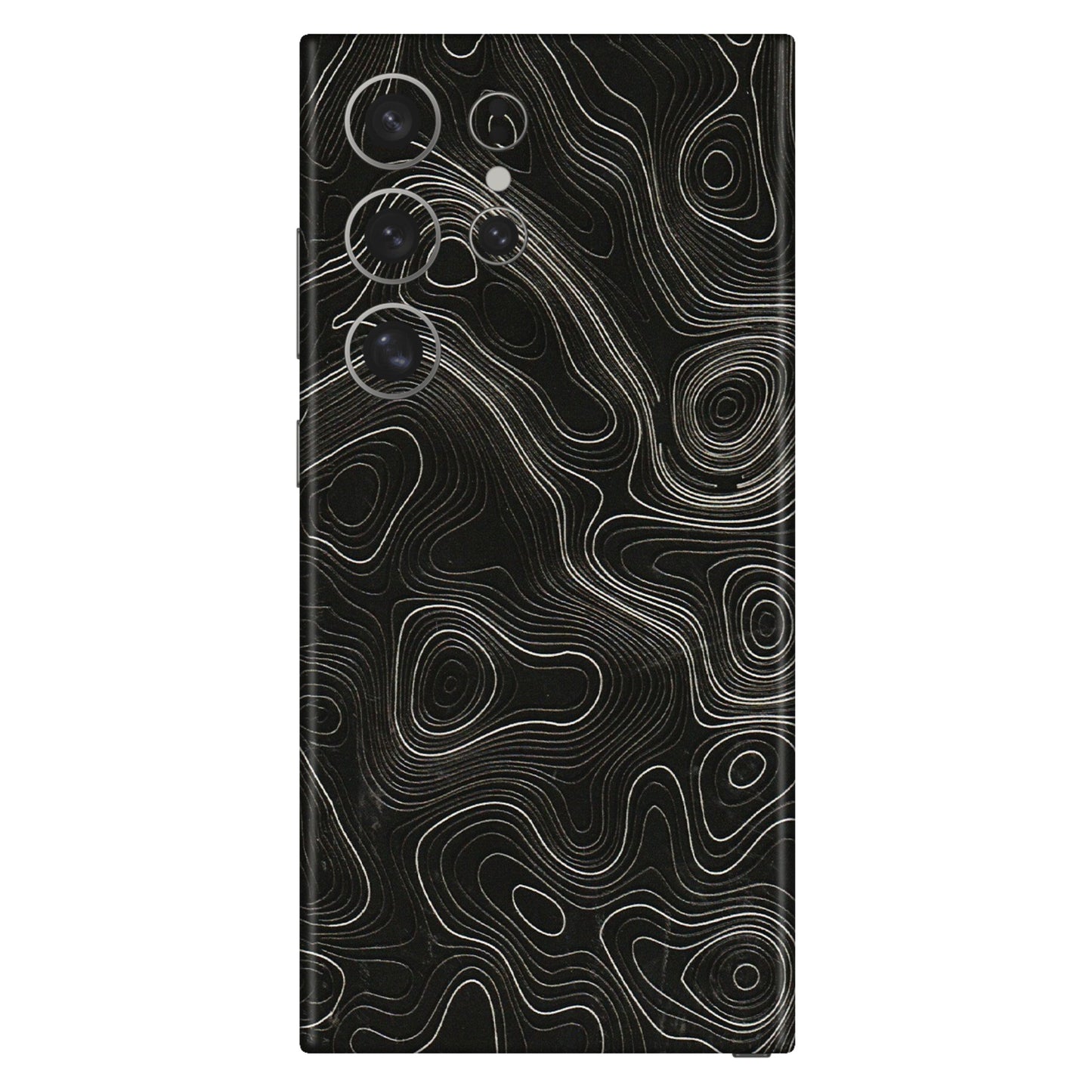 Samsung A/S Series Phone Skins (All Models) - Black Swirl - 3D Embossed Finish (L-196) Samsung Galaxy S24 Ultra (5G)