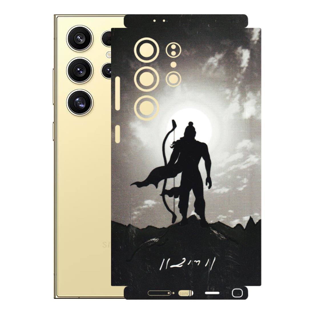 Samsung A/S Series Phone Skins (All Models) - Jai Siya Ram - 3D Embossed Finish (L-200) Samsung Galaxy S24 Ultra (5G)