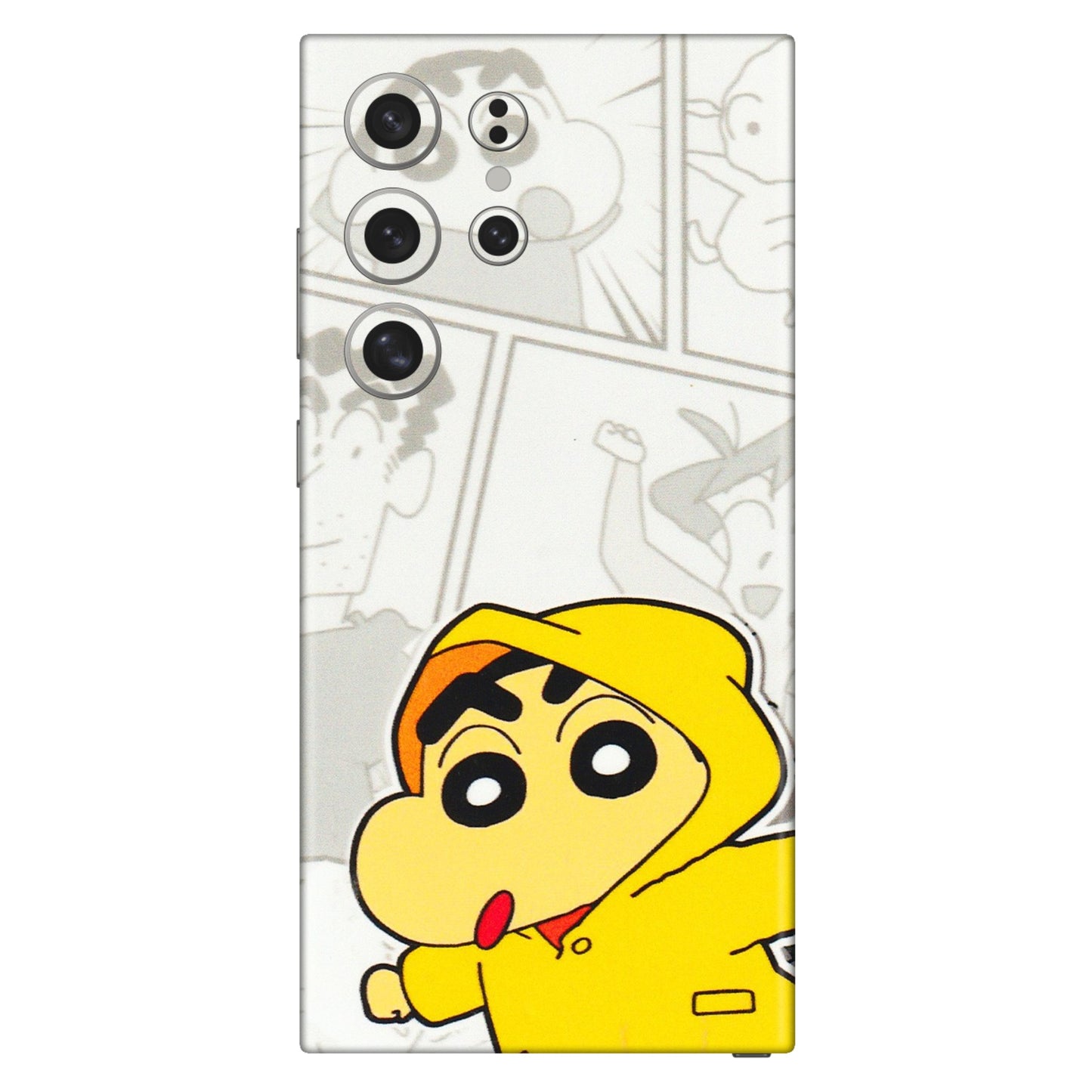 Samsung A/S Series Phone Skins (All Models) - Yellow Shinchan Comic - 3D Embossed Finish (L-246) Samsung Galaxy S24 Ultra (5G)