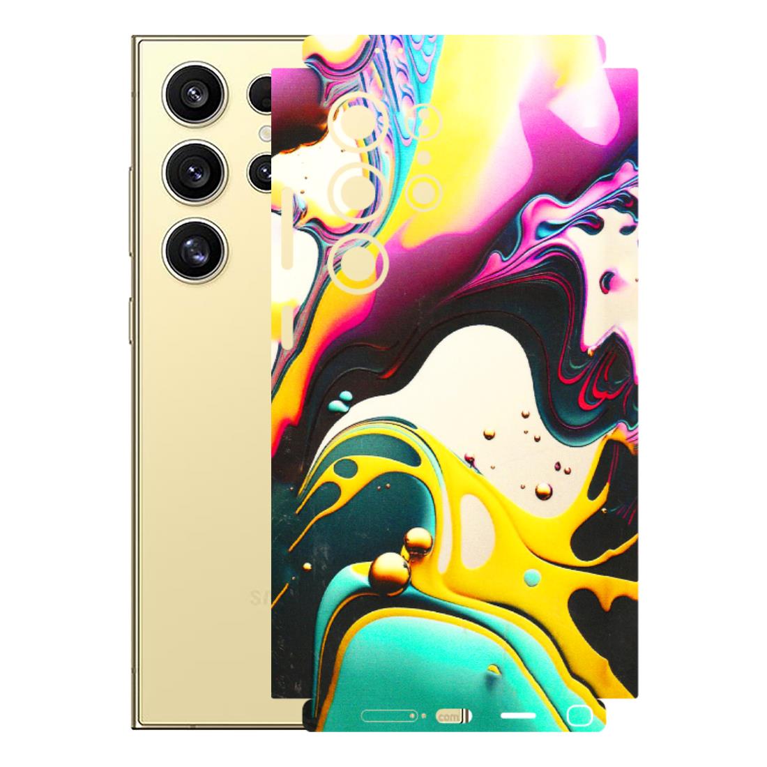 Samsung A/S Series Phone Skins (All Models) - Multicolor Abstract pattern - 3D Embossed Finish (L-254) Samsung Galaxy S24 Ultra (5G)