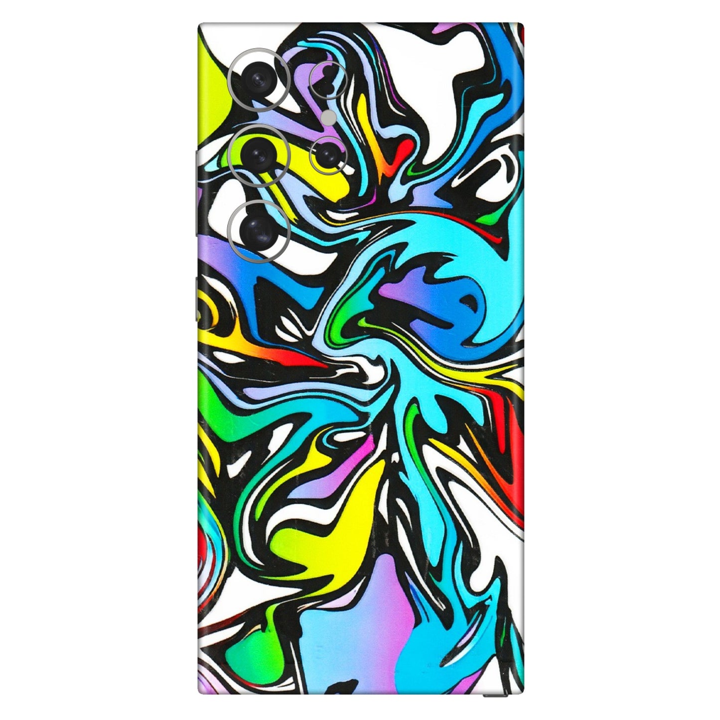 Samsung A/S Series Phone Skins (All Models) - Abstract Colour Paints - 3D Embossed Finish (L-271) Samsung Galaxy S24 Ultra (5G)