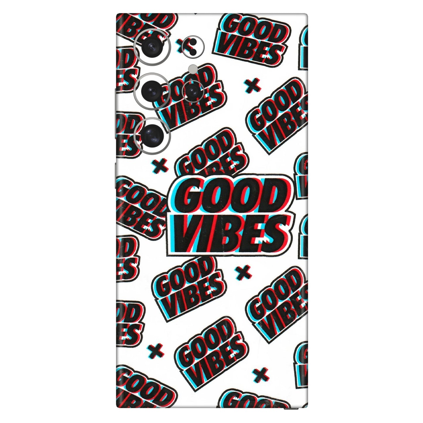 Samsung A/S Series Phone Skins (All Models) - Good Vibes - 3D Embossed Finish (L-282) Samsung Galaxy S24 Ultra (5G)
