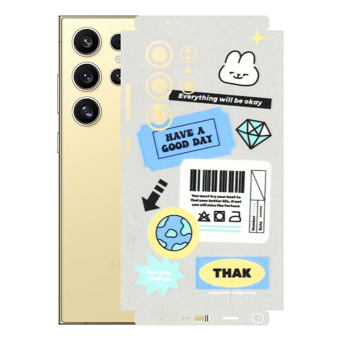 Samsung A/S Series Phone Skins (All Models) - Will Be Okay Design - 3D Embossed Finish (L-316) Samsung Galaxy S24 Ultra (5G)