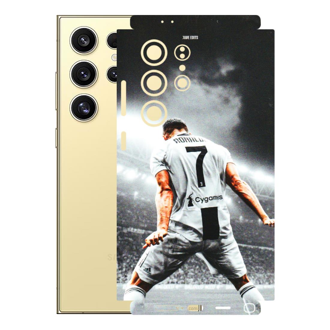 Samsung A/S Series Phone Skins (All Models) - Ronaldo CR7 Crazy - 3D Embossed Finish (L-44) Samsung Galaxy S24 Ultra (5G)
