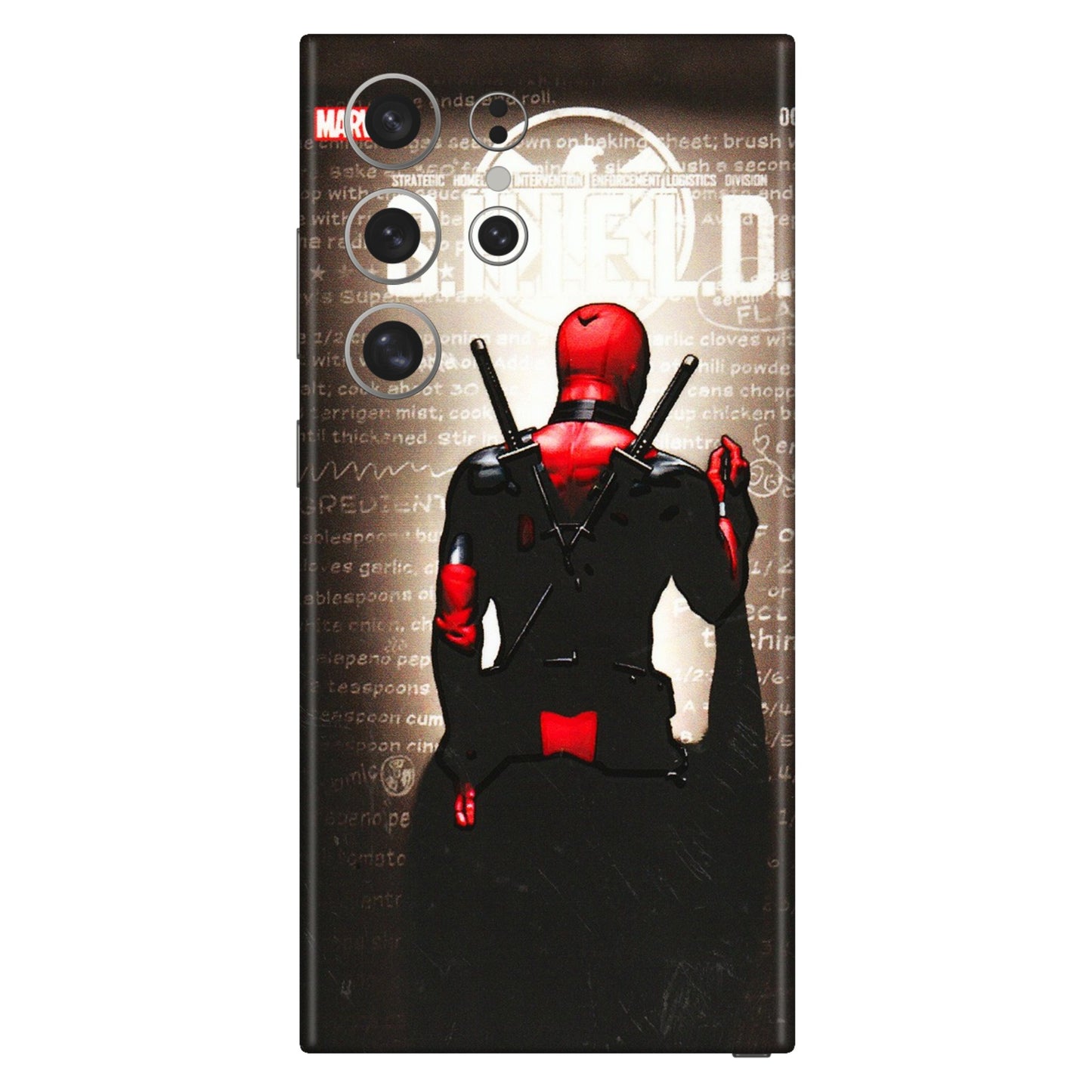 Samsung A/S Series Phone Skins (All Models) - Deadpool - 3D Embossed Finish (L-56) Samsung Galaxy S24 Ultra (5G)