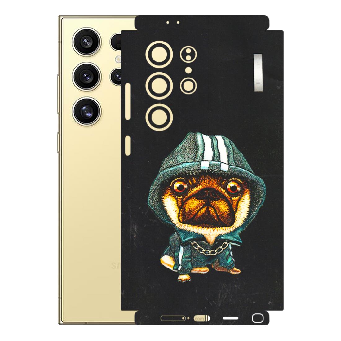 Samsung A/S Series Phone Skins (All Models) - Puppy N Hoodie - 3D Embossed Finish (L-90) Samsung Galaxy S24 Ultra (5G)