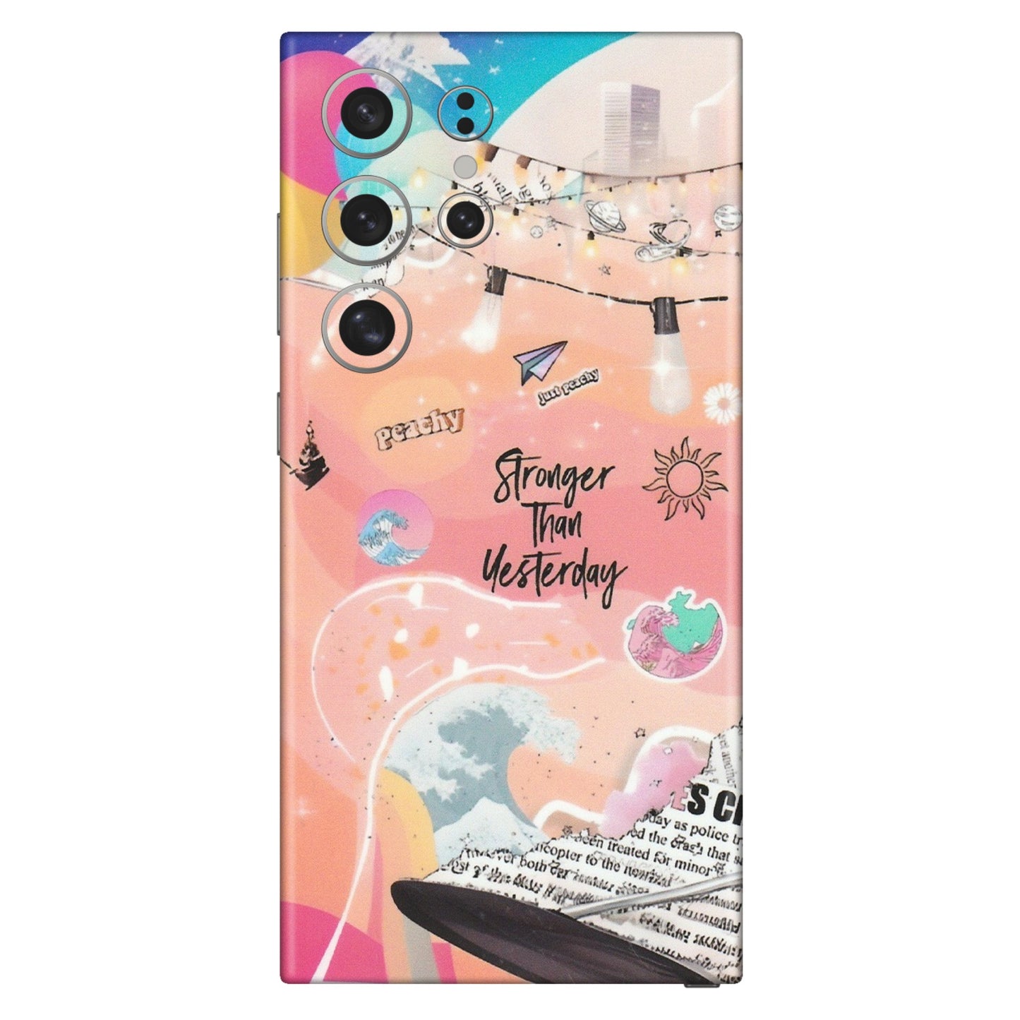 Samsung A/S Series Phone Skins (All Models) - Stronger Then Yesterday - Matte Finish (M-128) Samsung Galaxy S24 Ultra (5G)