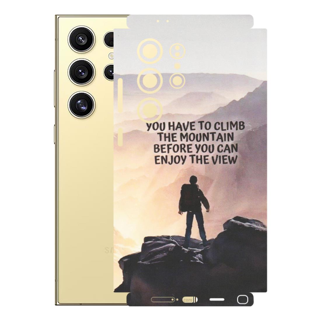 Samsung A/S Series Phone Skins (All Models) - Motivational Hiking Mountain - Matte Finish (M-28) Samsung Galaxy S24 Ultra (5G)