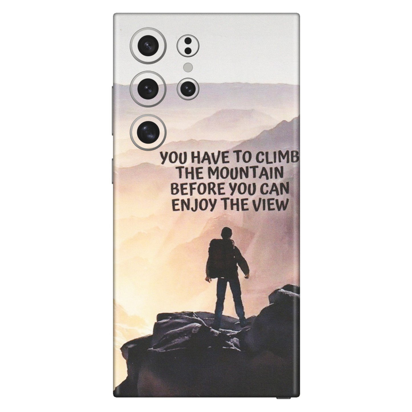 Samsung A/S Series Phone Skins (All Models) - Motivational Hiking Mountain - Matte Finish (M-28) Samsung Galaxy S24 Ultra (5G)