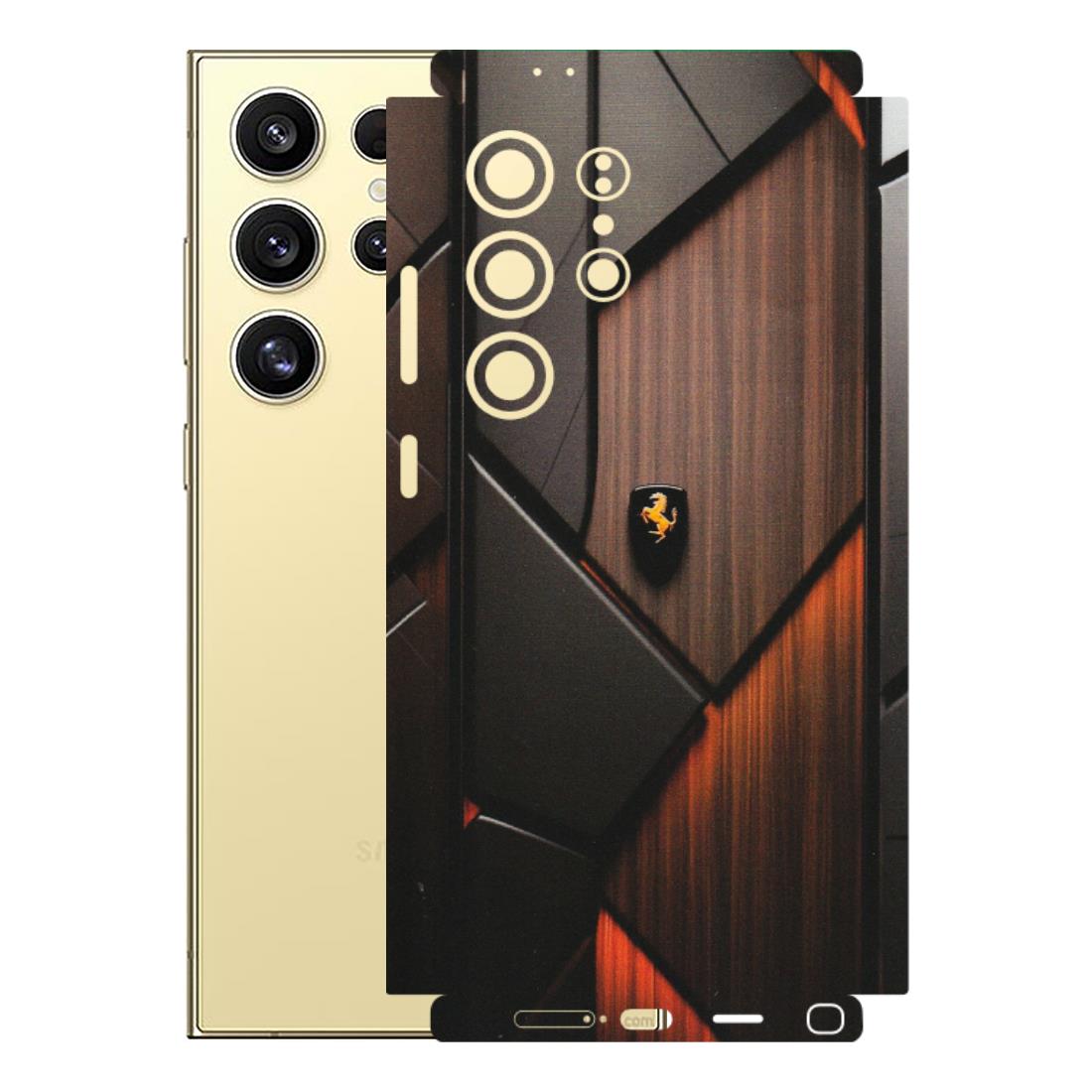Samsung A/S Series Phone Skins (All Models) - Lambo Beauty Wood Pattern Sober - Matte Finish (M-51) Samsung Galaxy S24 Ultra (5G)
