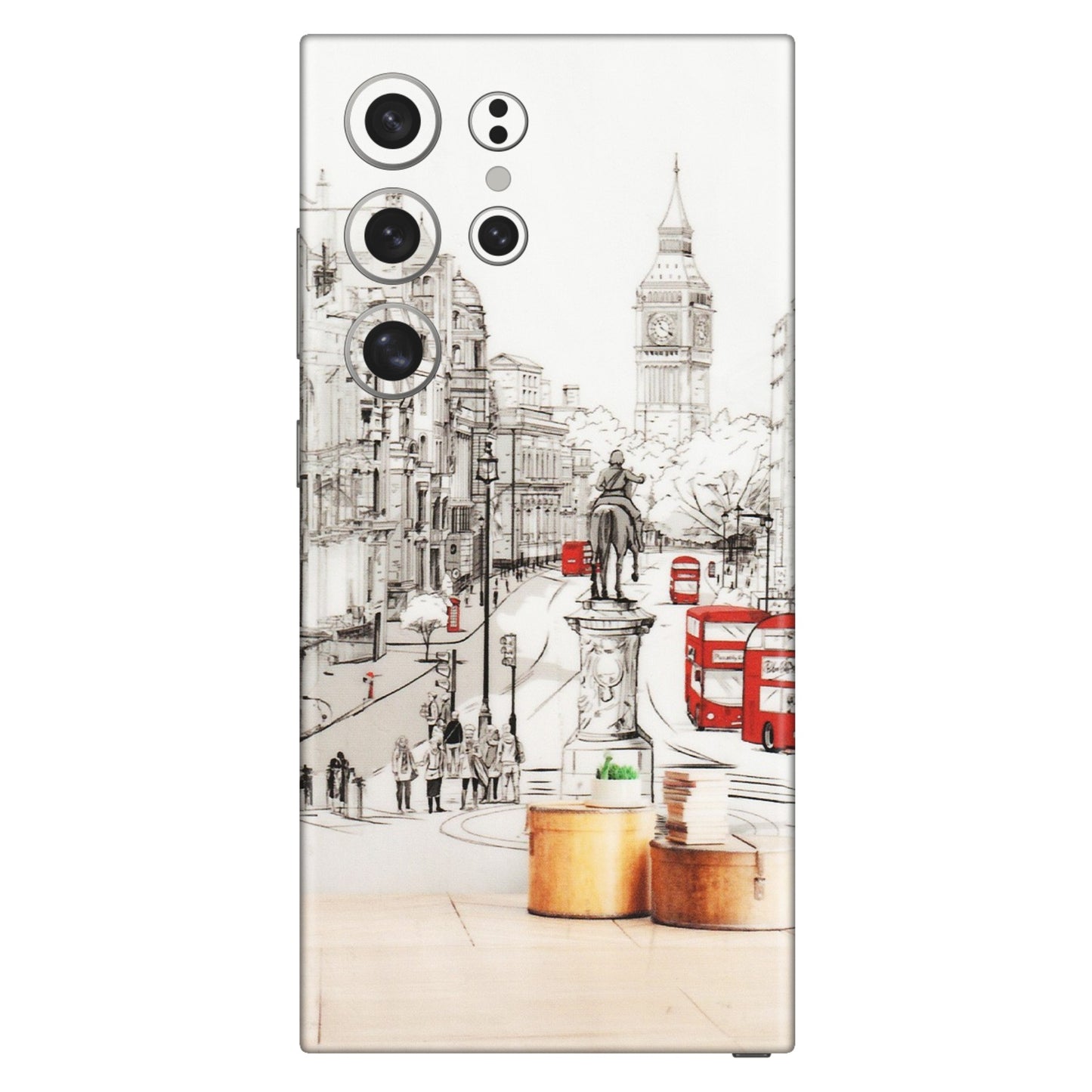 Samsung A/S Series Phone Skins (All Models) - London Street - Transparent Finish (T-02) Samsung Galaxy S24 Ultra (5G)