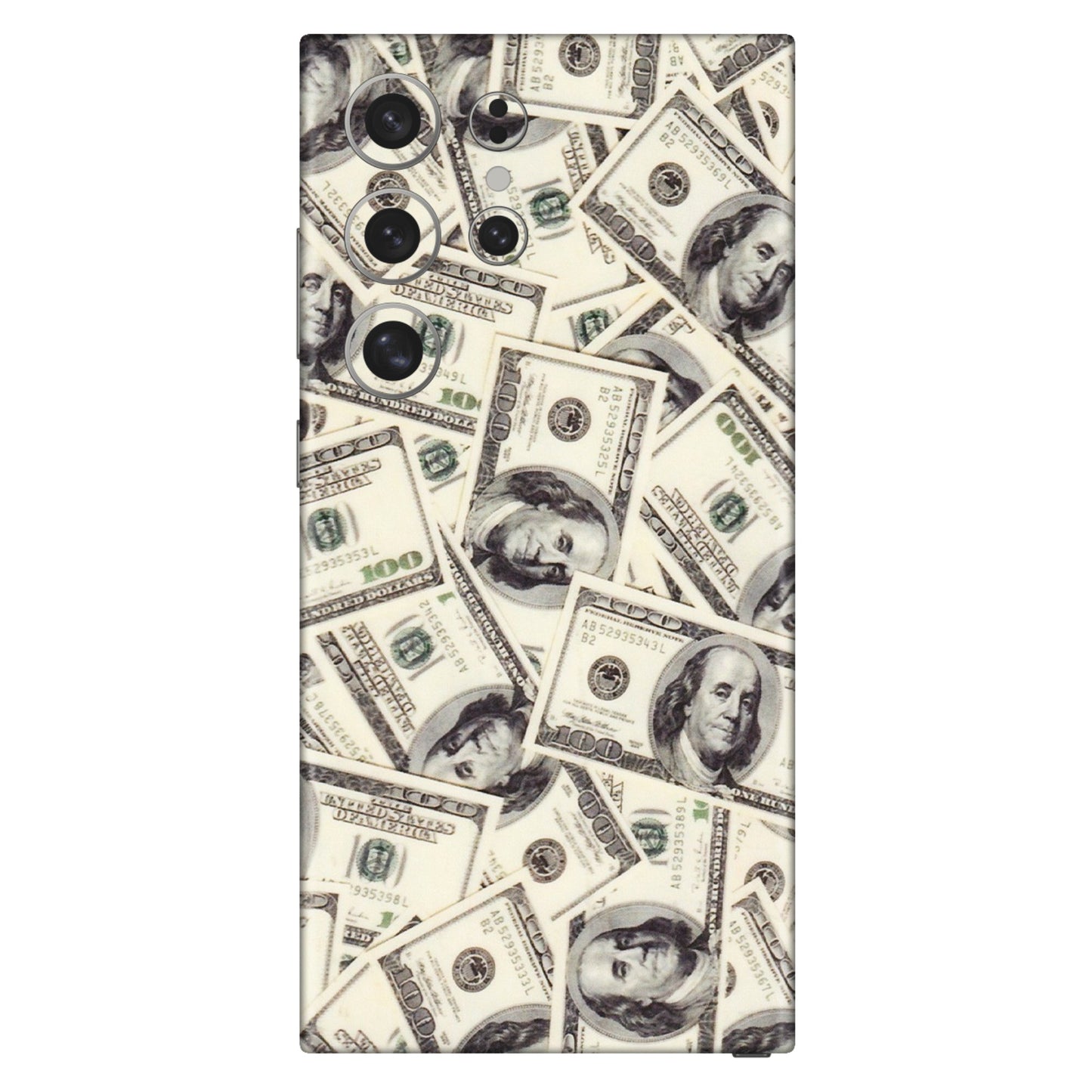 Samsung A/S Series Phone Skins (All Models) - Dollar Lover - Transparent Finish (T-17) Samsung Galaxy S24 Ultra (5G)