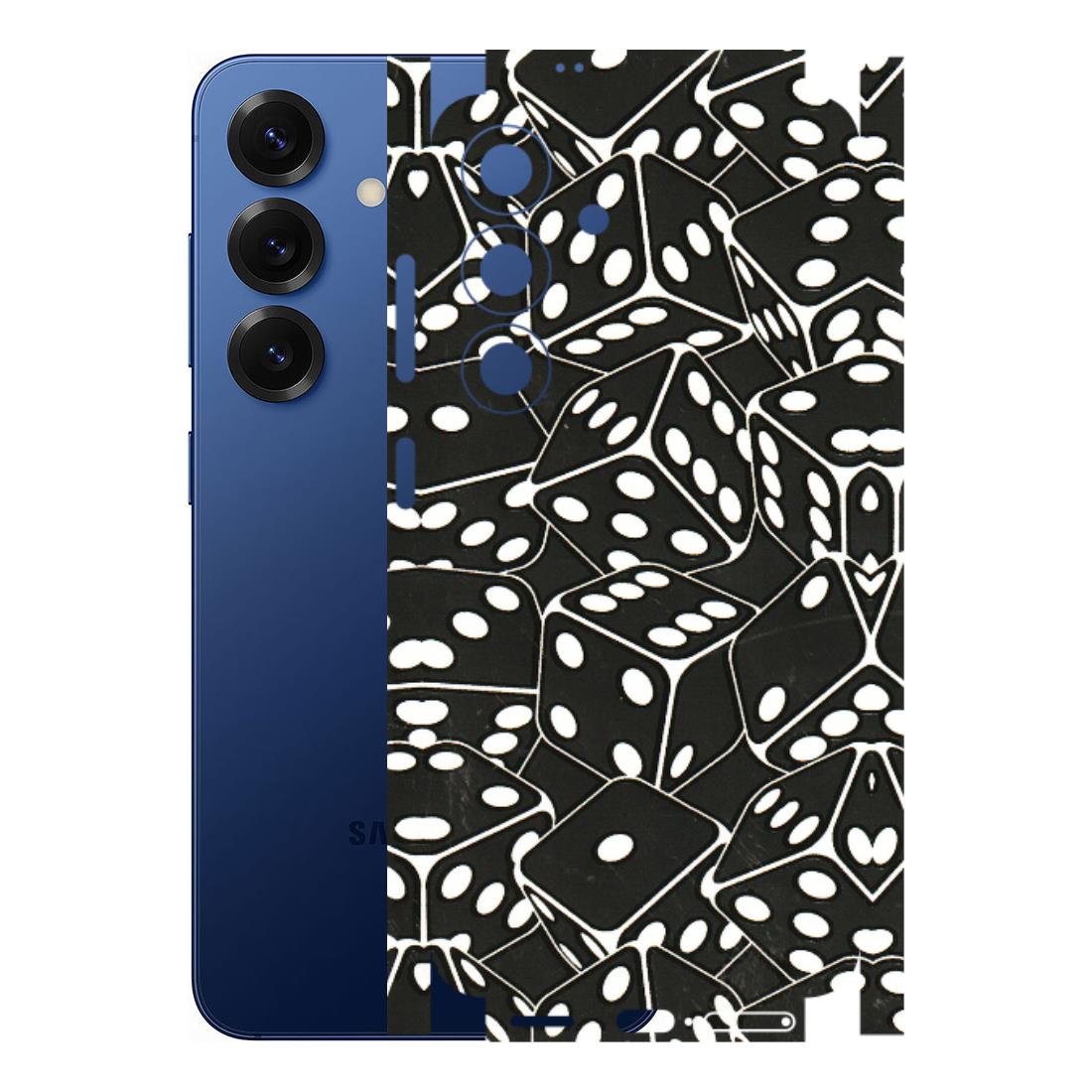Samsung A/S Series Phone Skins (All Models) - Big Black Dices - 3D Embossed Finish (L-106) Samsung Galaxy S25 (5G)