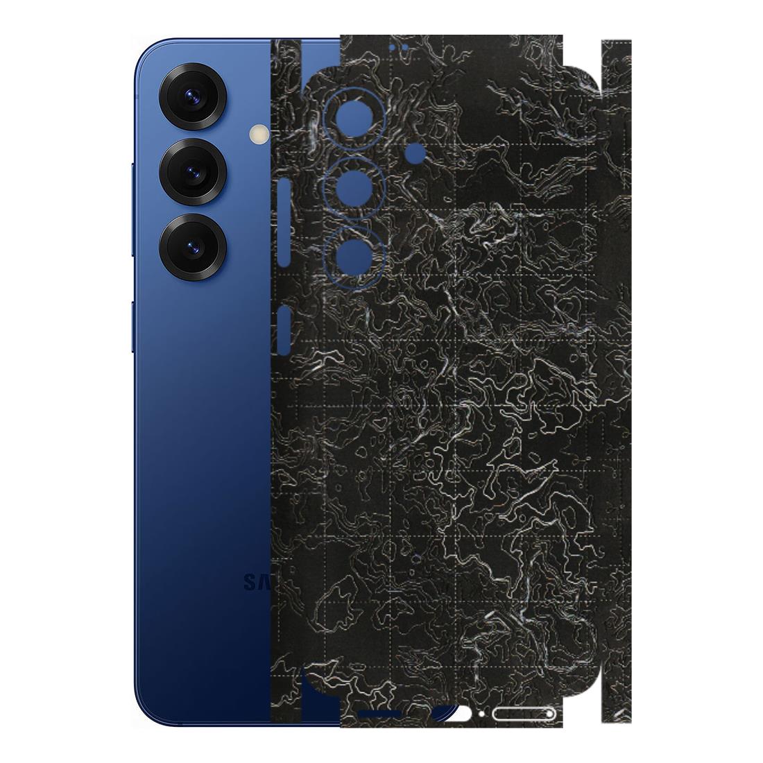 Samsung A/S Series Phone Skins (All Models) - Black map Texture - 3D Embossed Finish (L-201) Samsung Galaxy S25 (5G)