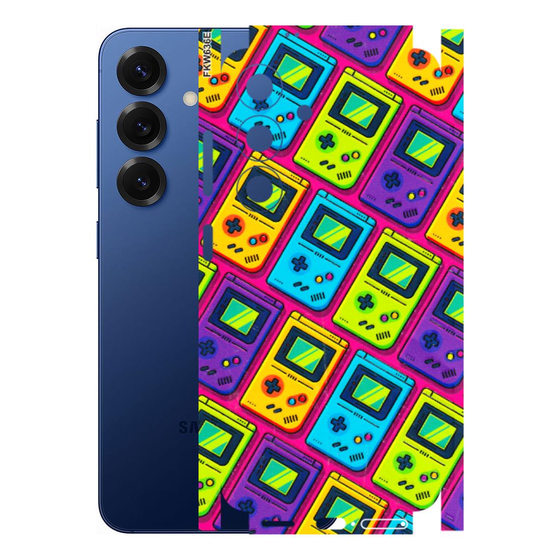 Samsung A/S Series Phone Skins (All Models) - Gameboy Colourful - 3D Embossed Finish (L-266) Samsung Galaxy S25 (5G)