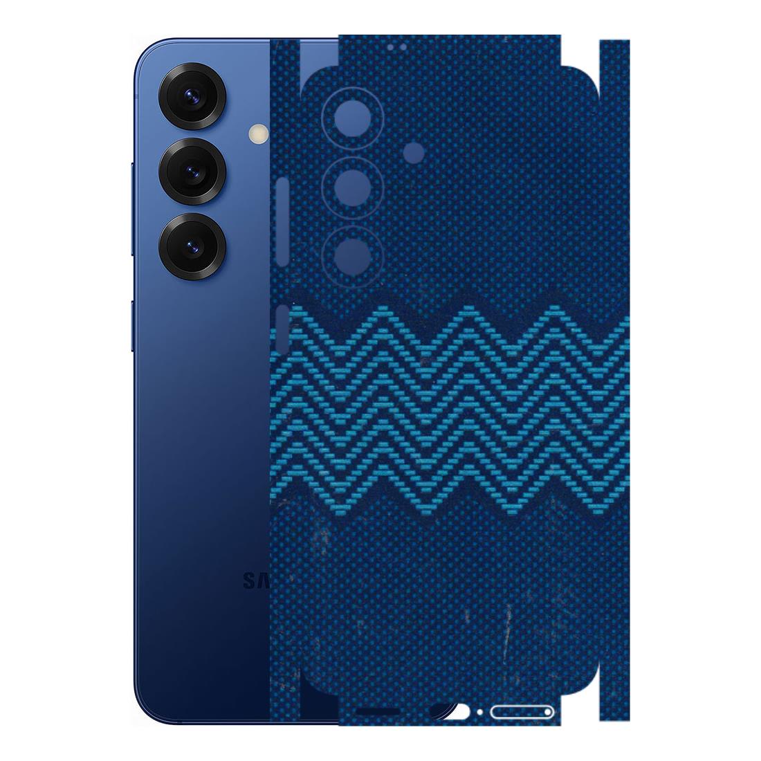 Samsung A/S Series Phone Skins (All Models) - Blue Sober Waves - 3D Embossed Finish (L-306) Samsung Galaxy S25 (5G)