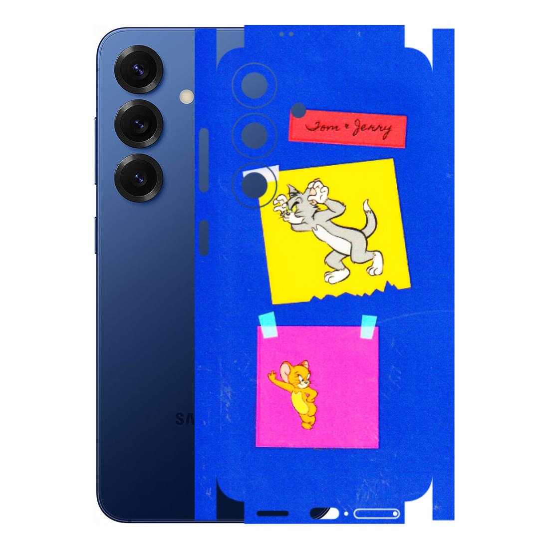 Samsung A/S Series Phone Skins (All Models) - Tom N Jerry Sticky Notes - 3D Embossed Finish (L-88) Samsung Galaxy S25 (5G)
