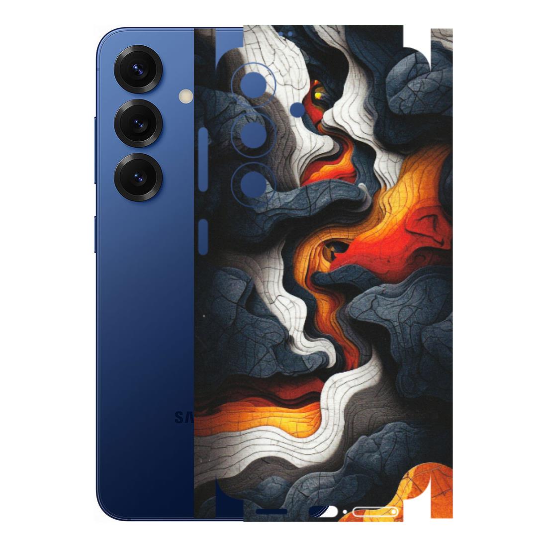Samsung A/S Series Phone Skins (All Models) - Abstract Volcanic Layers - Matte Finish (M-52) Samsung Galaxy S25 (5G)