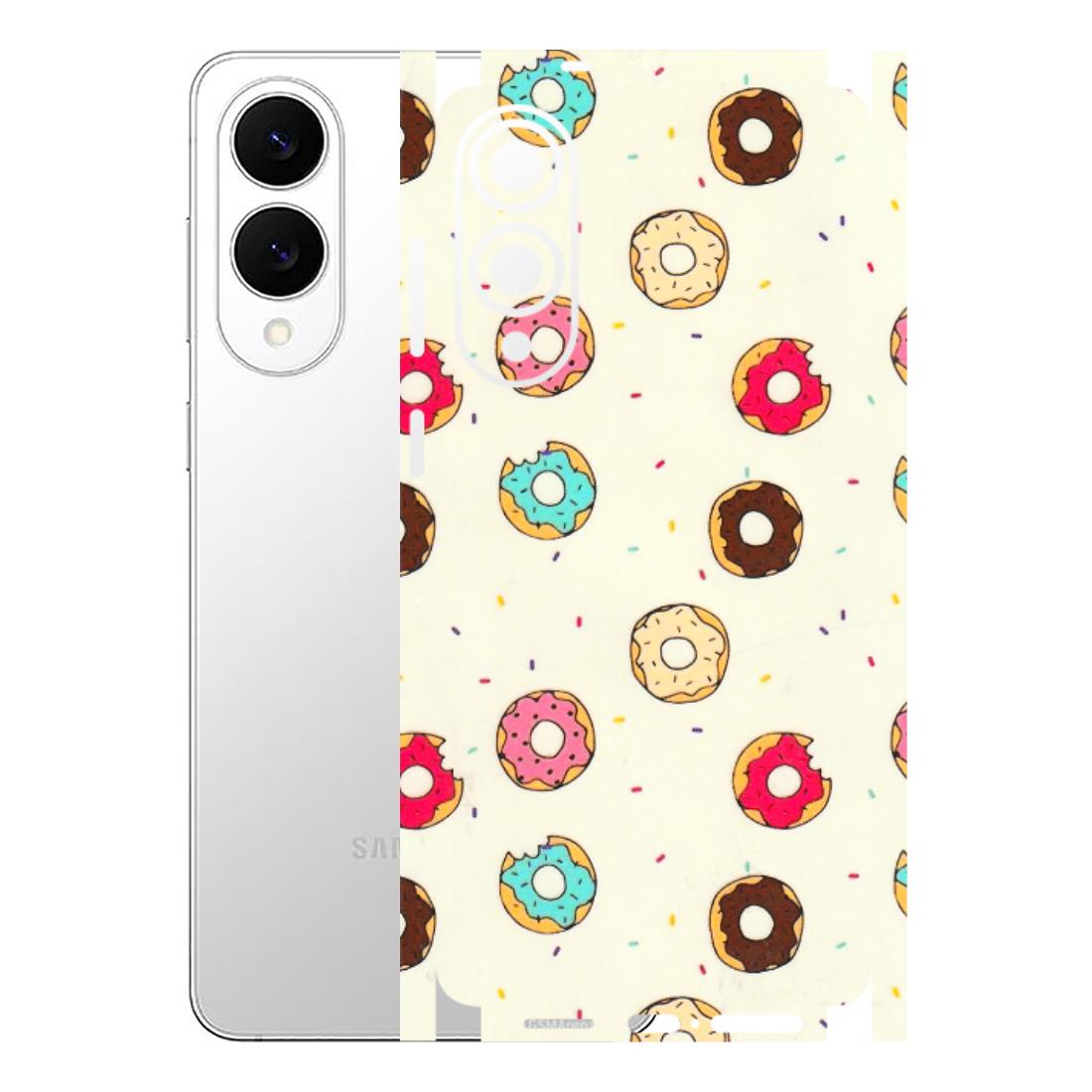 Samsung A/S Series Phone Skins (All Models) - Mini Donuts Doodle Art - 3D Embossed Finish (L-122) Samsung Galaxy S25 Edge