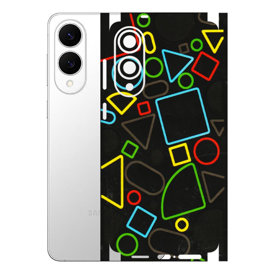 Samsung A/S Series Phone Skins (All Models) - Black Shapes - 3D Embossed Finish (L-131) Samsung Galaxy S25 Edge