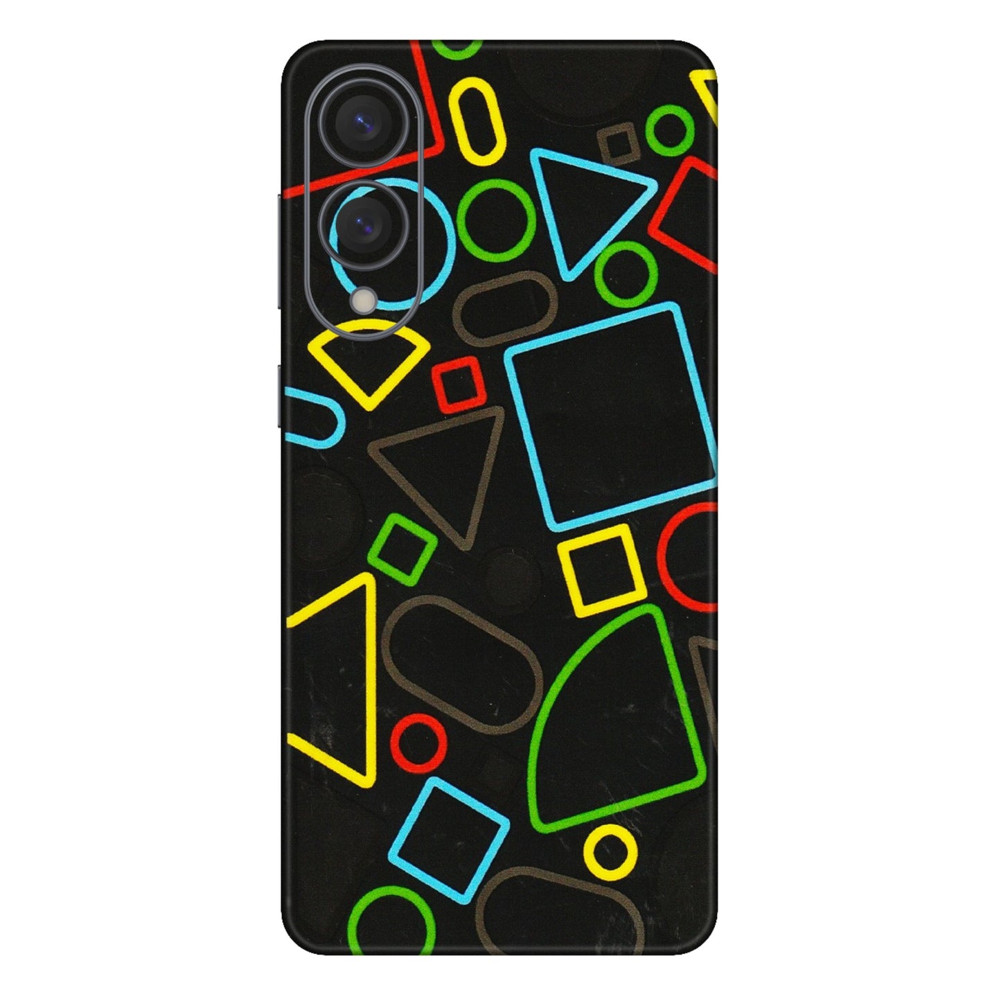 Samsung A/S Series Phone Skins (All Models) - Black Shapes - 3D Embossed Finish (L-131) Samsung Galaxy S25 Edge