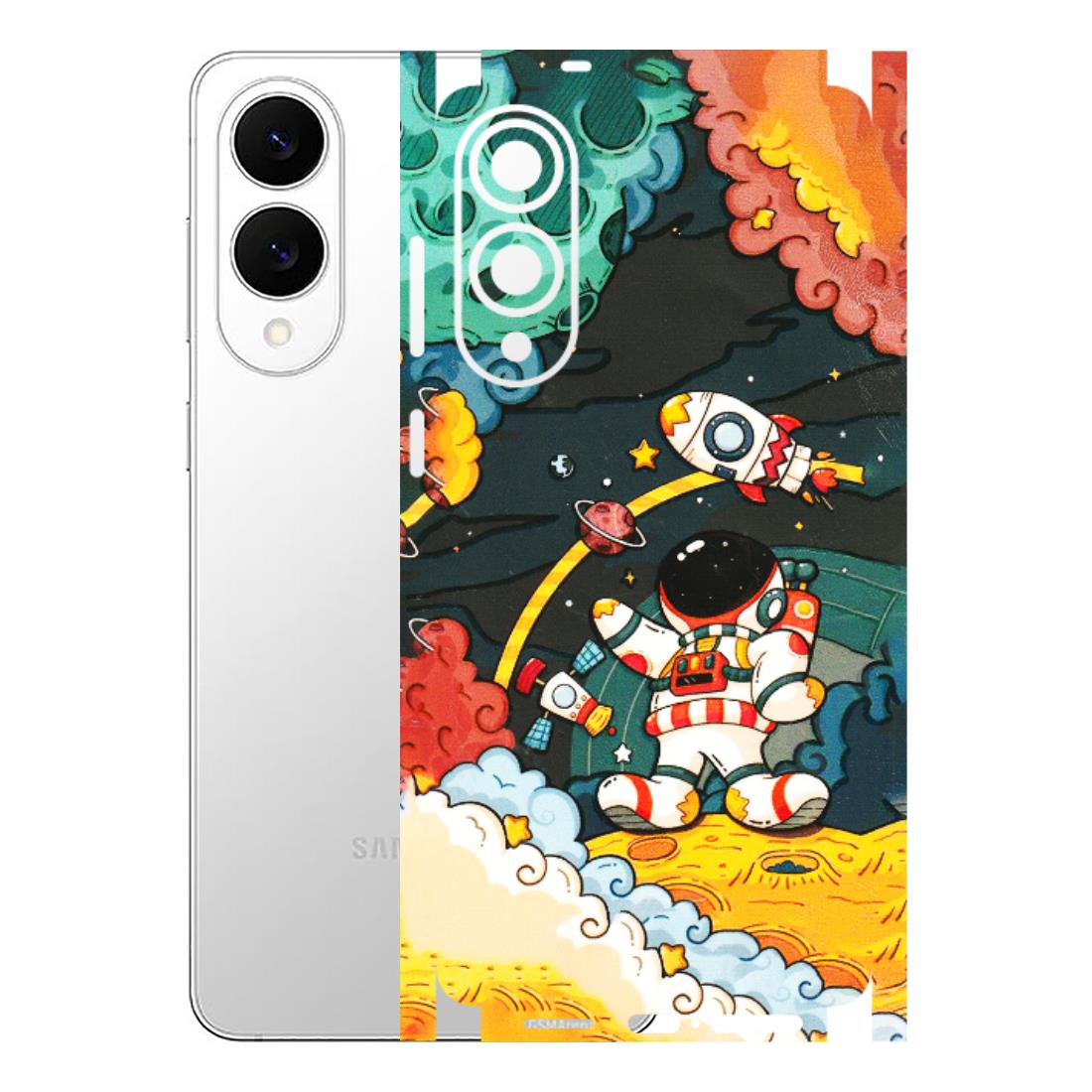 Samsung A/S Series Phone Skins (All Models) - Astronauts & Spaceship - 3D Embossed Finish (L-145) Samsung Galaxy S25 Edge