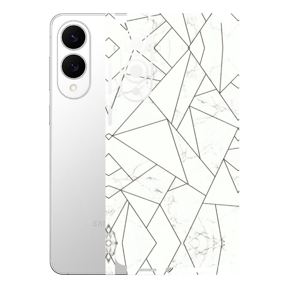 Samsung A/S Series Phone Skins (All Models) - Luxury White Marble Effect - 3D Embossed Finish (L-168) Samsung Galaxy S25 Edge