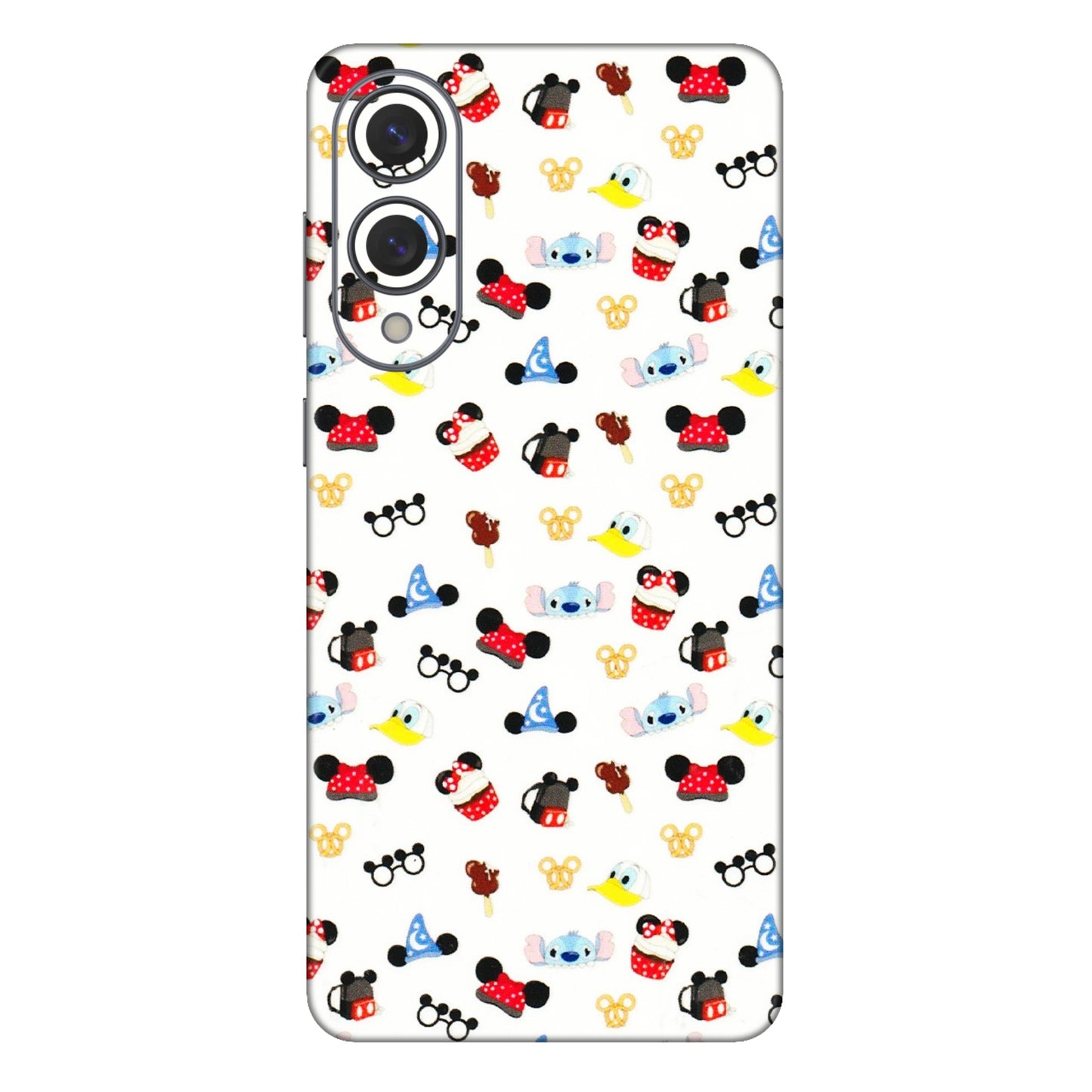 Samsung A/S Series Phone Skins (All Models) - Minnie Mouse & Donald Doodles s - 3D Embossed Finish (L-194) Samsung Galaxy S25 Edge