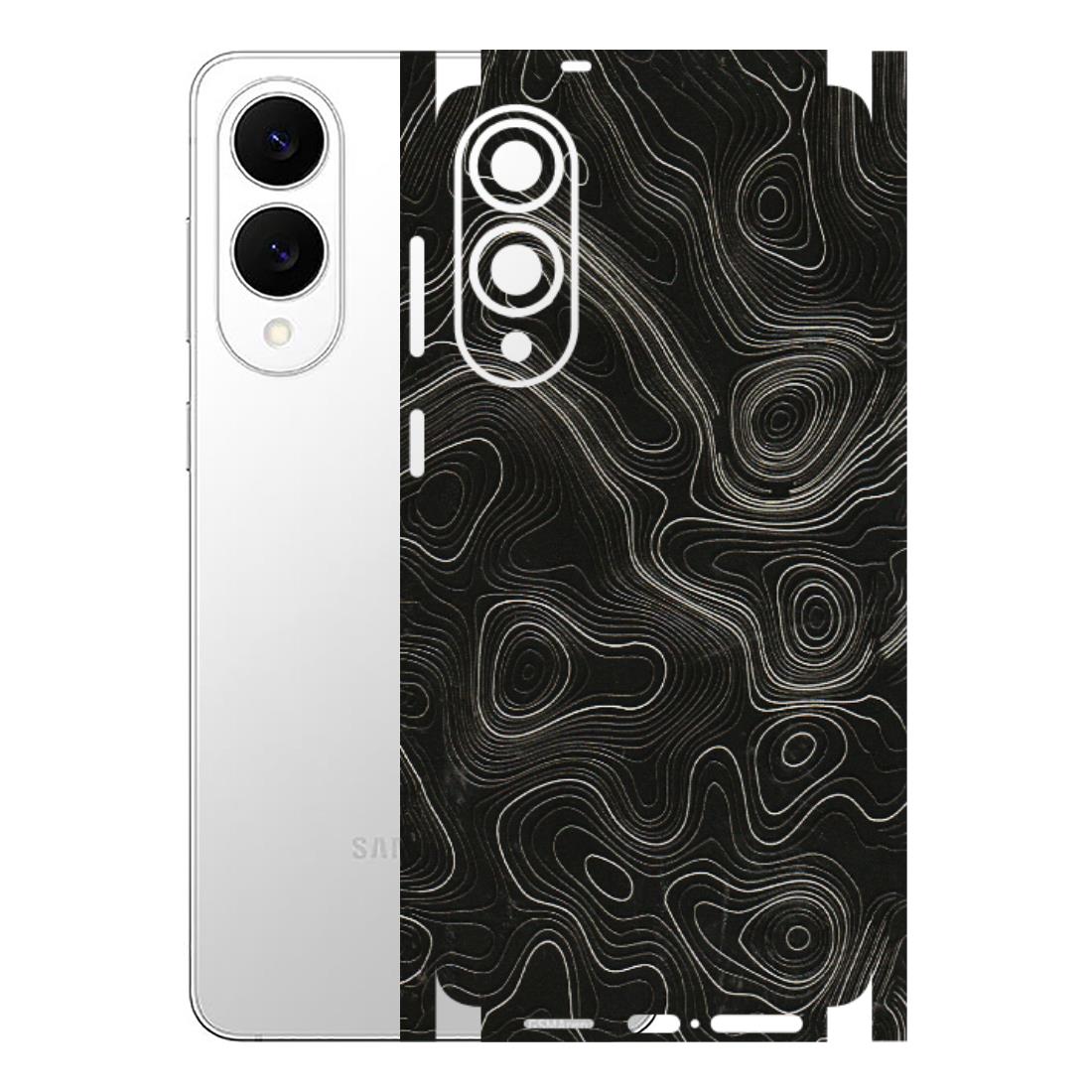 Samsung A/S Series Phone Skins (All Models) - Black Swirl - 3D Embossed Finish (L-196) Samsung Galaxy S25 Edge