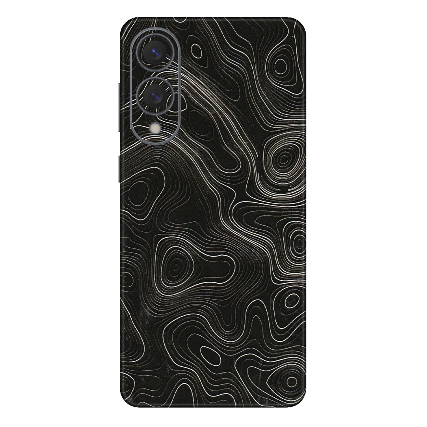 Samsung A/S Series Phone Skins (All Models) - Black Swirl - 3D Embossed Finish (L-196) Samsung Galaxy S25 Edge